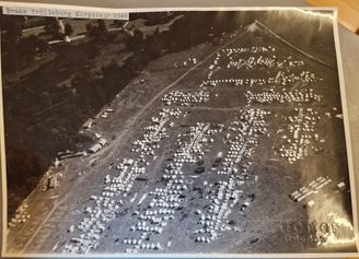 Luftfoto over lejren