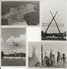Fotos fra Lejren, nederst til højre Gøngerne Bernstof Division