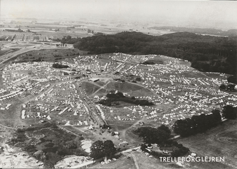 Luftfoto over lejren