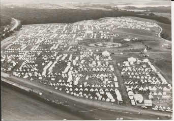 Luftfoto over lejren - anden version