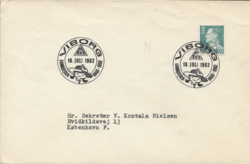 Kuvert fra Viborg Postkontor