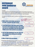 Opgaver til Kandersteg mini jamboree award