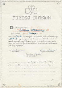 1964 - Diplom for patruljeførertræning