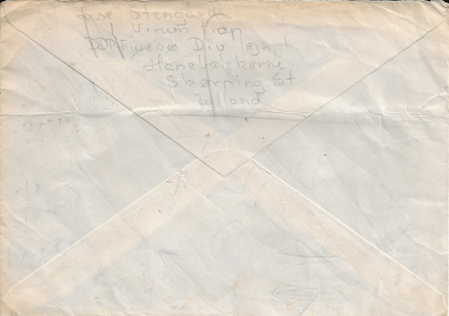 Kuvert sendt fra lejren - bagside